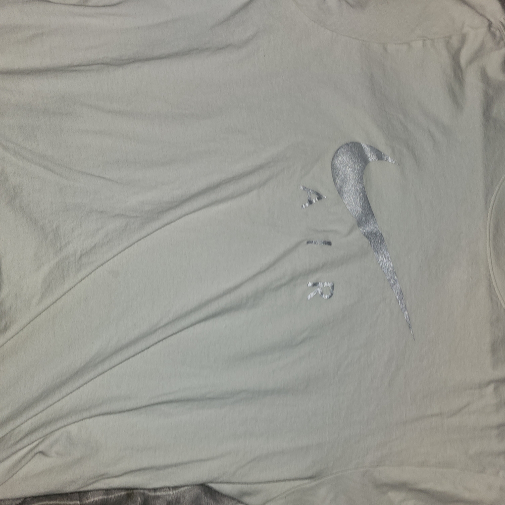 Nike White T-Shirt with Silver Air Logo